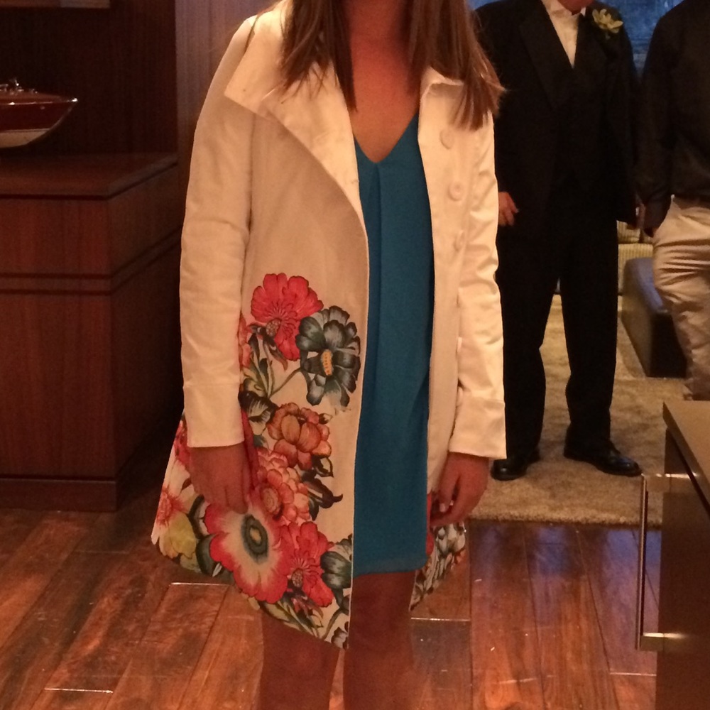 Desigual floral trench coat